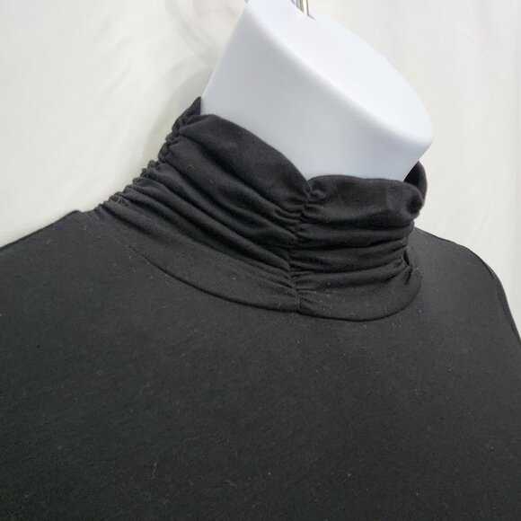 NEW Jillian & Nicole Mock Neck Knit Top Womens Large Black Long Sleeve TT03X - Picture 2 of 6